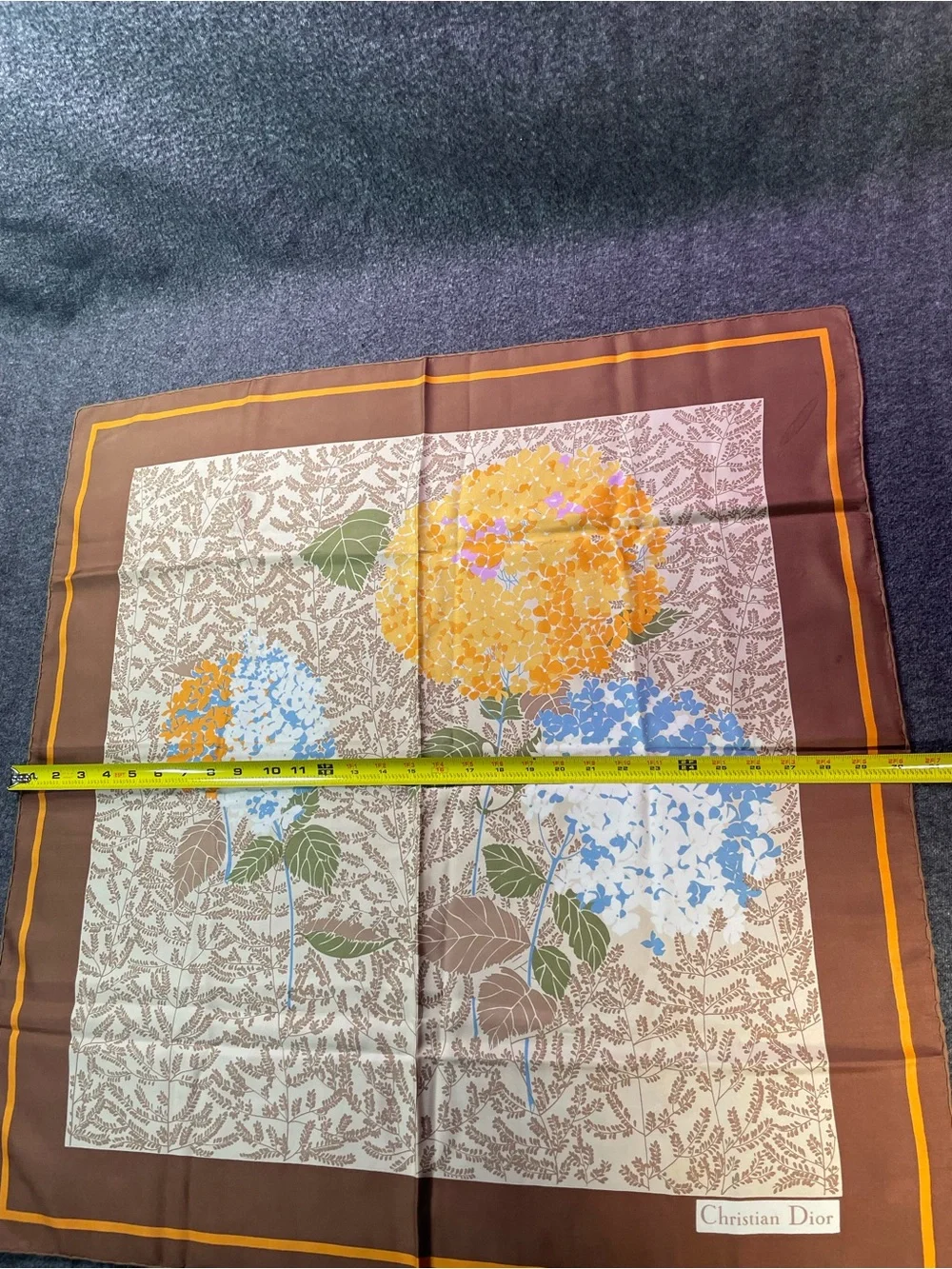 Authentic Foulard Christian Dior Silk Scarf See Pictures For Condition/ Details